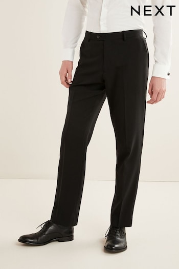 Black Regular Fit Essential Suit: Trousers Costumein (U96004) | £30