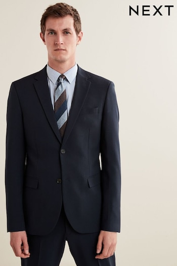 Navy Regular Fit Essential Suit Jacket (U96019) | £55