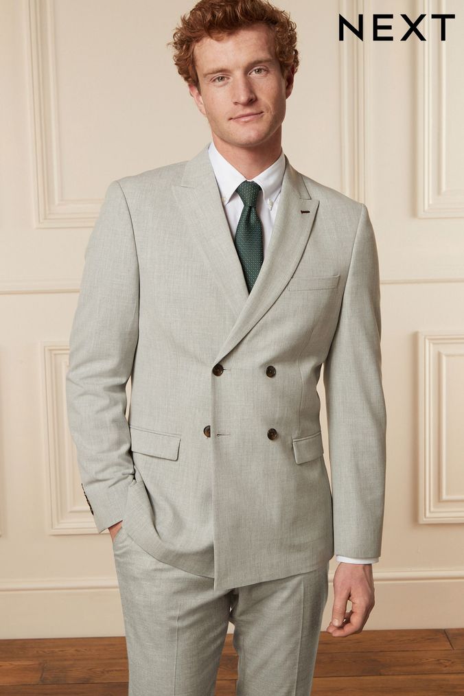 Skinny double online breasted suit