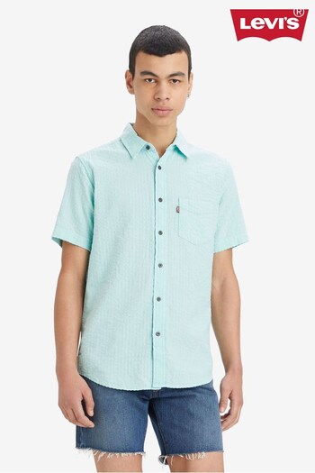 Levi's® Blue Short Sleeve One Pocket Shirt (U96026) | £55