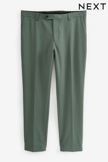 Mid Green Slim Motion Flex Stretch Suit: Trousers (U96036) | £40