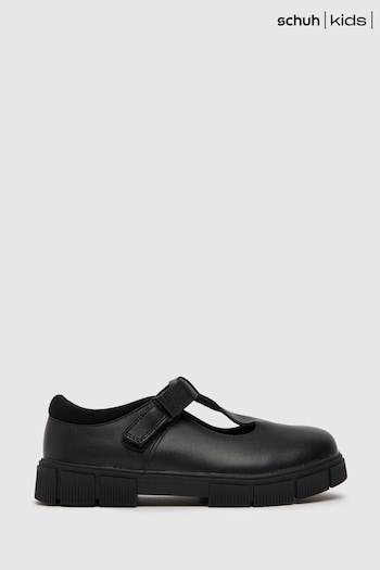 Schuh Loopy Black Leather Shoes (U96306) | £34