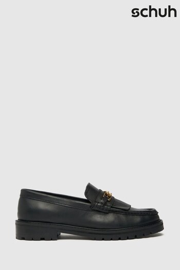 Schuh Lana Black Trim Loafers (U96307) | £50