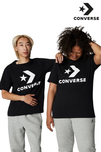 Converse Black Star Chevron T-Shirt (U96317) | £18