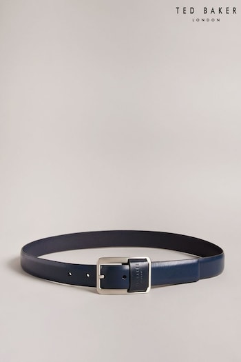 Ted Baker Blue Koen Centre Bar Buckle Belt (U96502) | £50