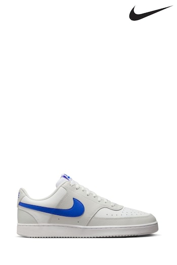 Nike rust Grey/Blue Court Vision Low Trainers (U96574) | £70 - £73