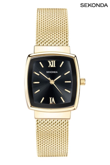 Sekonda Ladies Black Mesh Bracelet Watch (U96840) | £50