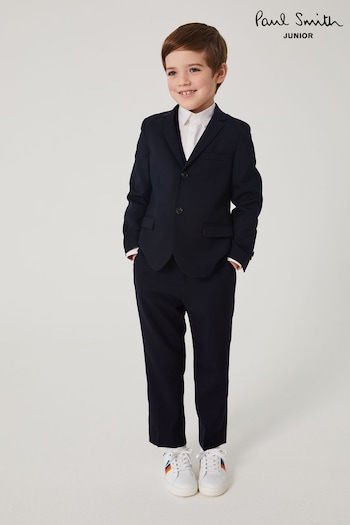 Paul Smith Junior Boys Navy Blue Smart Suit: Jacket (U96958) | £210