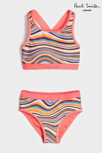Paul Smith Junior Girls 'Artist Swirl' Bikini Set (U96974) | £85