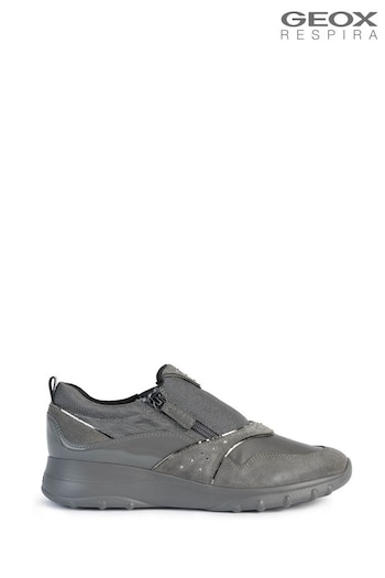 Geox Grey Zosma Sneakers (U97328) | £120