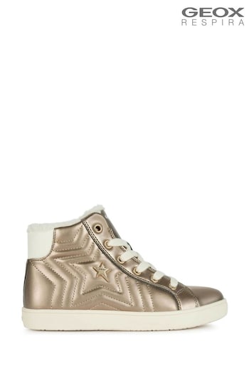 Geox Girls Gold Kathe Sneakers (U97362) | £57.50