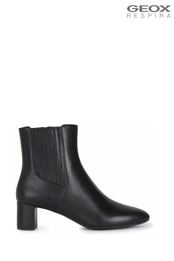Geox Pheby 50 F Black Ankle Boots (U97363) | £125