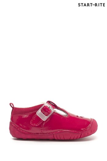 Start Rite Baby Red Bubble Patent T Bar Pre Walker Shoes (U97471) | £33