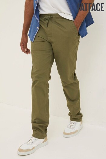 FatFace Green Straight Pull-On Trousers (U97636) | £50