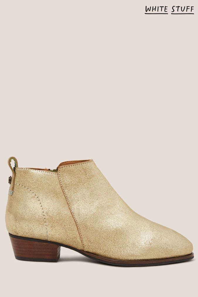 Gold short boots 2025