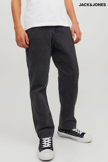 JACK & JONES Black Relaxed Fit Stretch Jeans Courte (U97890) | £32