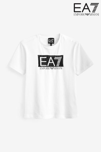 Emporio Armani EA7 Boys Visibility Logo T-Shirt (U97899) | £37
