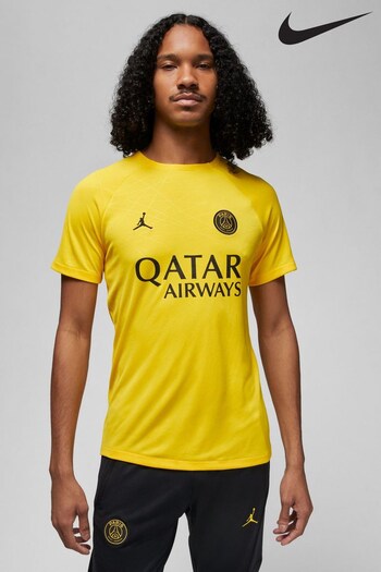 Nike Yellow PSG Academy Pro Football T-Shirt (U98043) | £55