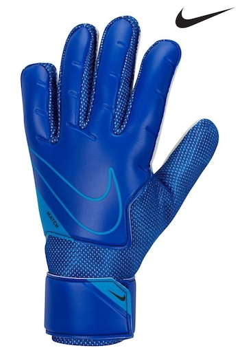 Nike Blue Goalkeeper Match Football Gloves (U98141) | £23