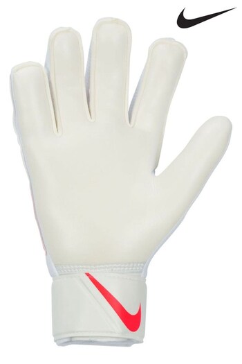 Nike White Goalkeeper Match Footballer Gloves (U98143) | £23