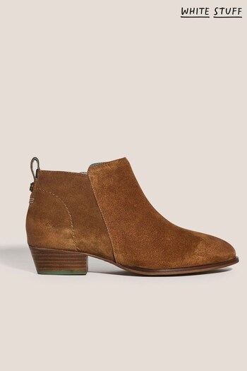 White Stuff Natural Willow Suede Ankle Boots (U98159) | £75