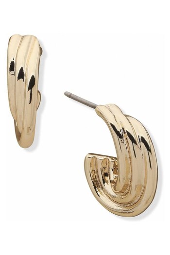 Anne Klein Jewellery Ladies Gold Tone Danube Earrings (U98354) | £30