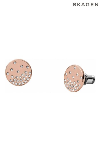 Skagen Jewellery Ladies Pink Elin Earrings (U98393) | £45