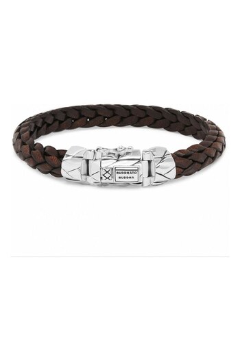 Buddha To Buddha Gents Silver Toned Mangky Leather, Beads And Cords Bracelet (U98408) | £195
