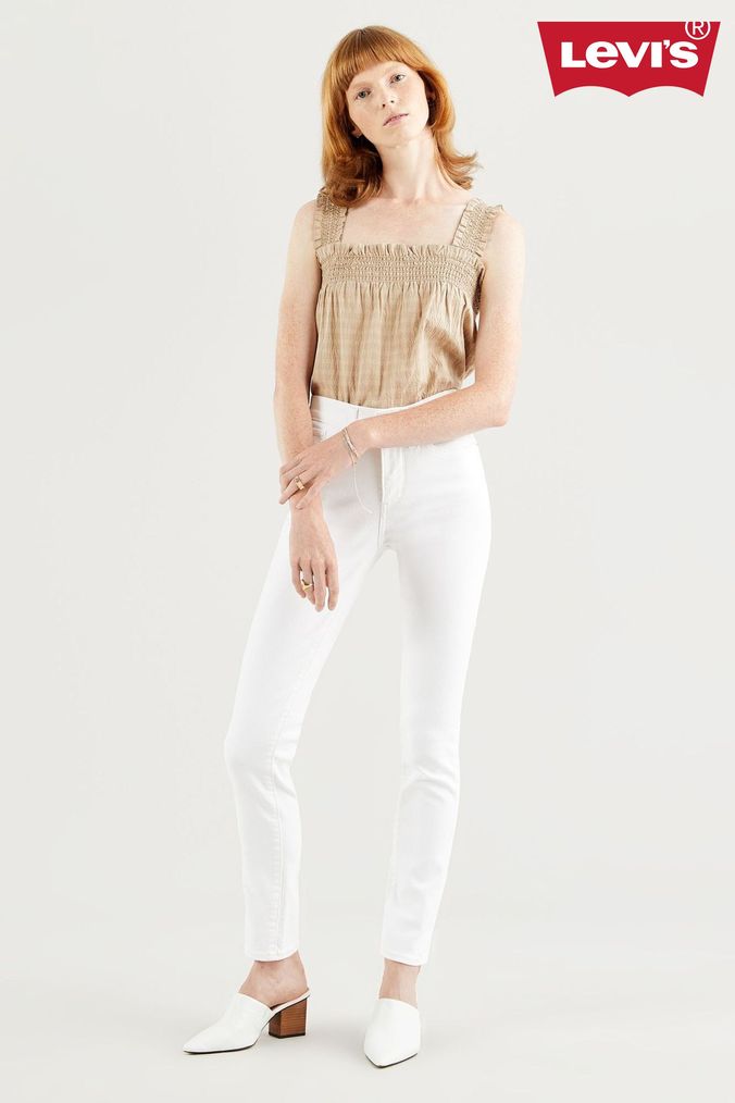 Levi white jeans outlet uk