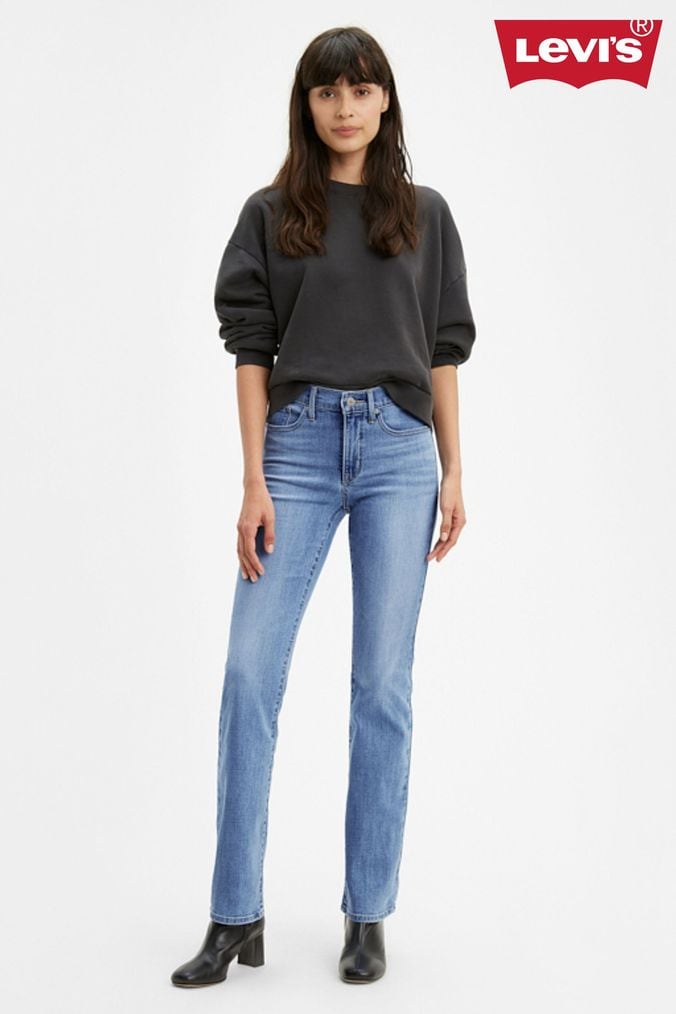 Ladies levi bootcut jeans hot sale