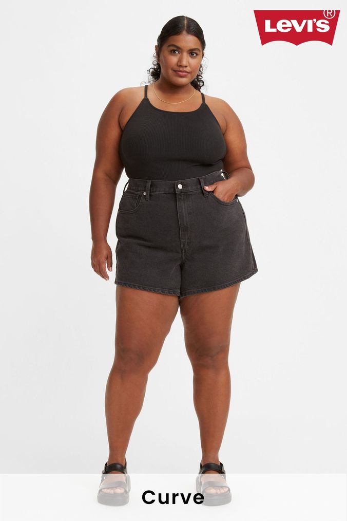 Plus size levi on sale shorts