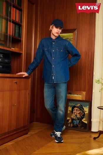 Levi's® Z6932 Medium Indigo Worn In Mid Blue 501® Original Straight Jeans (U98944) | £100