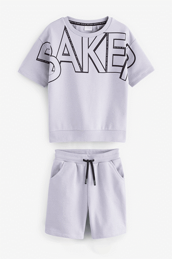 Baker by Ted Baker Letter Sweater and striped Shorts Set (U98996) | £28 - £30