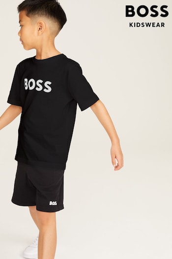 BOSS Black Short Sleeved Logo T-Shirt (U99040) | £41 - £46
