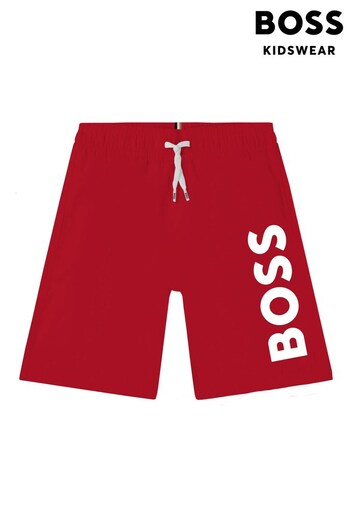 BOSS Red Logo Swim Shorts (U99089) | £52 - £61
