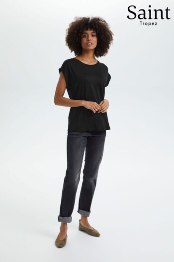 Saint Tropez Adelia Black T-Shirt (U99103) | £30