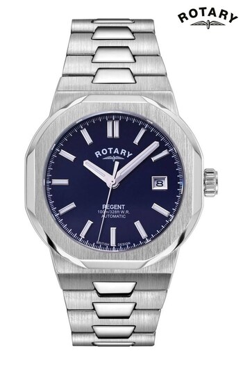 Rotary Gents Silver Tone Automatic Regent Watch (U99146) | £339