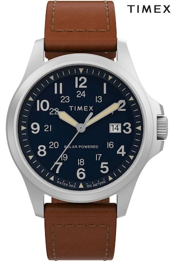 Timex Gents Brown North Field Solar Watch (U99202) | £155