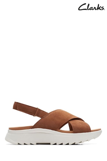 Clarks Brown Dash Lite Wish Sandals (U99649) | £69
