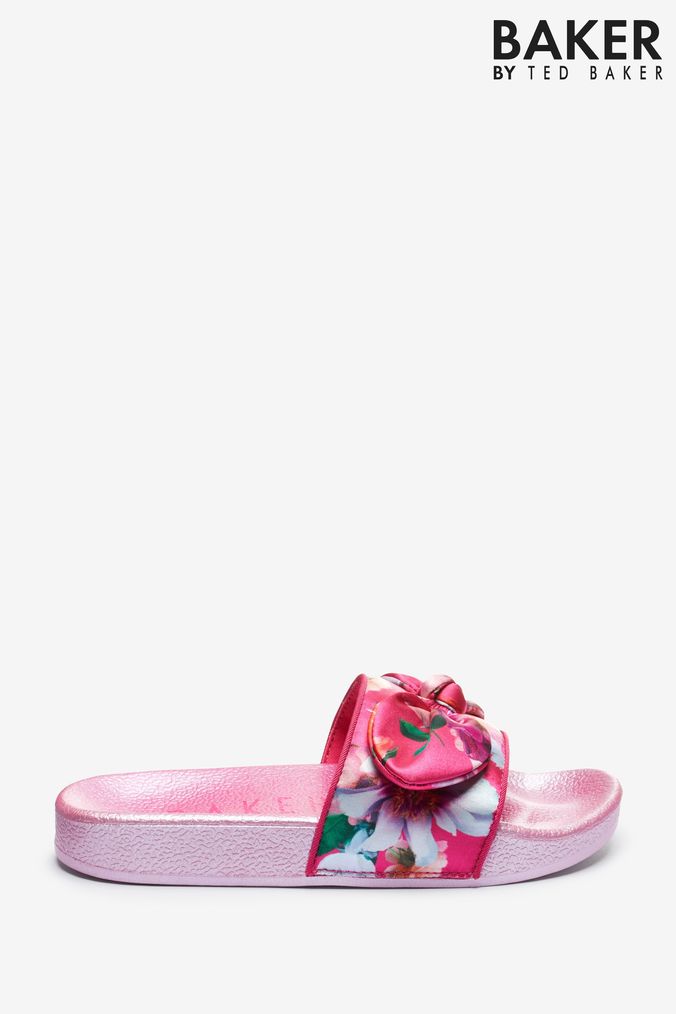 Pink hotsell bow sliders