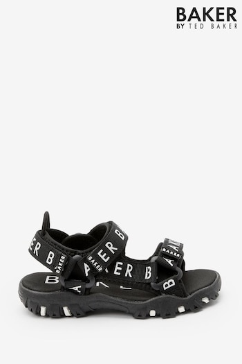 Baker by Ted Baker Black Tech Sandals (U99884) | £32 - £34