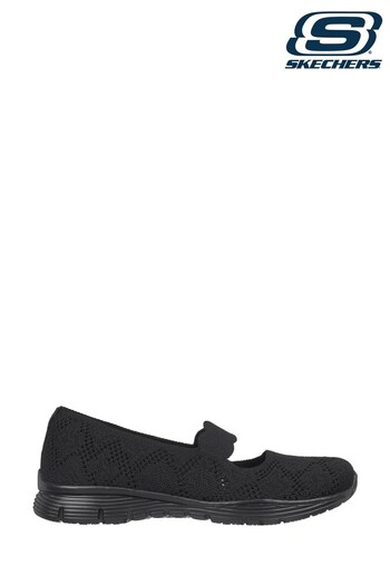 Skechers Black Seager Womens Shoes (U99952) | £67