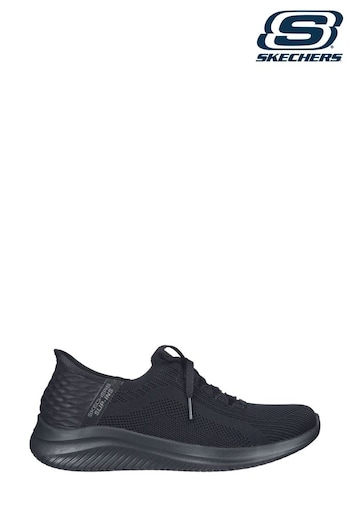 Skechers Black Ultra Flex 3.0 Slip In Brilliant Path greats Trainers (U99970) | £89