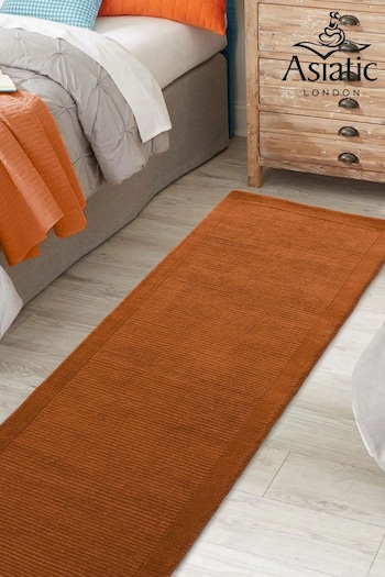 Asiatic Rugs Terracotta Orange York Wool Runner Rug (UNY399) | £131