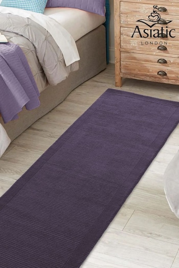 Asiatic Rugs Purple York Wool Runner Rug (UPG596) | £131