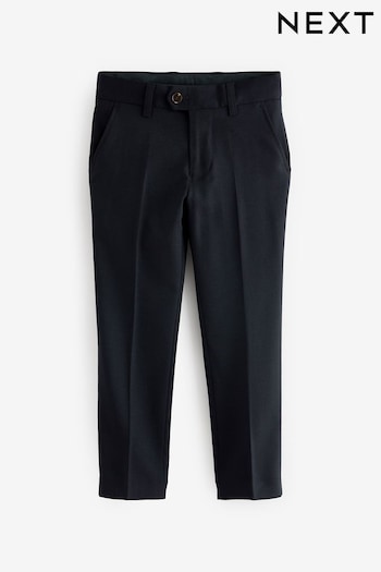 Navy Premium Tollegno Italian Wool Suit: Trousers (3-16yrs) (UWH403) | £45 - £57