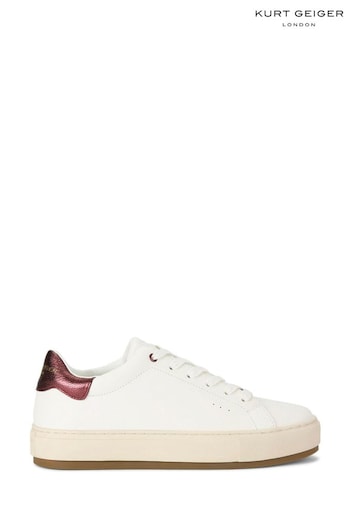 KURT GEIGER LONDON White  LANEY3 Hillcrest Shoes (V73481) | £159