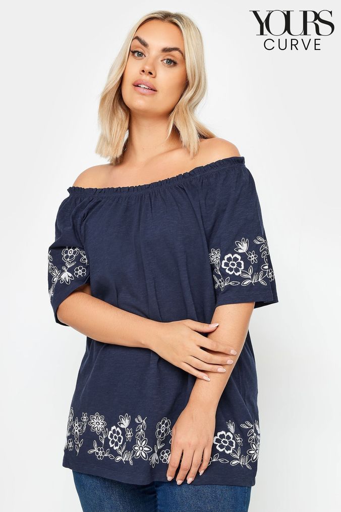 Longline bardot top clearance