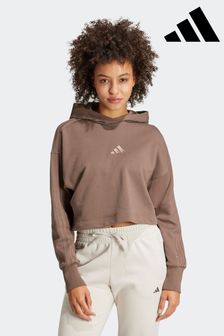 adidas Brown adidas ALL SZN Crop Hoodie (100139) | INR 6,283