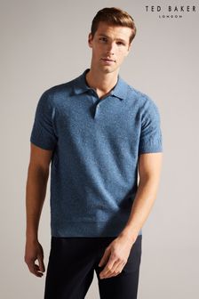 Azul cielo - Ted Baker Ustee Nep Polo Shirt With Cable Detail (100682) | 120 €